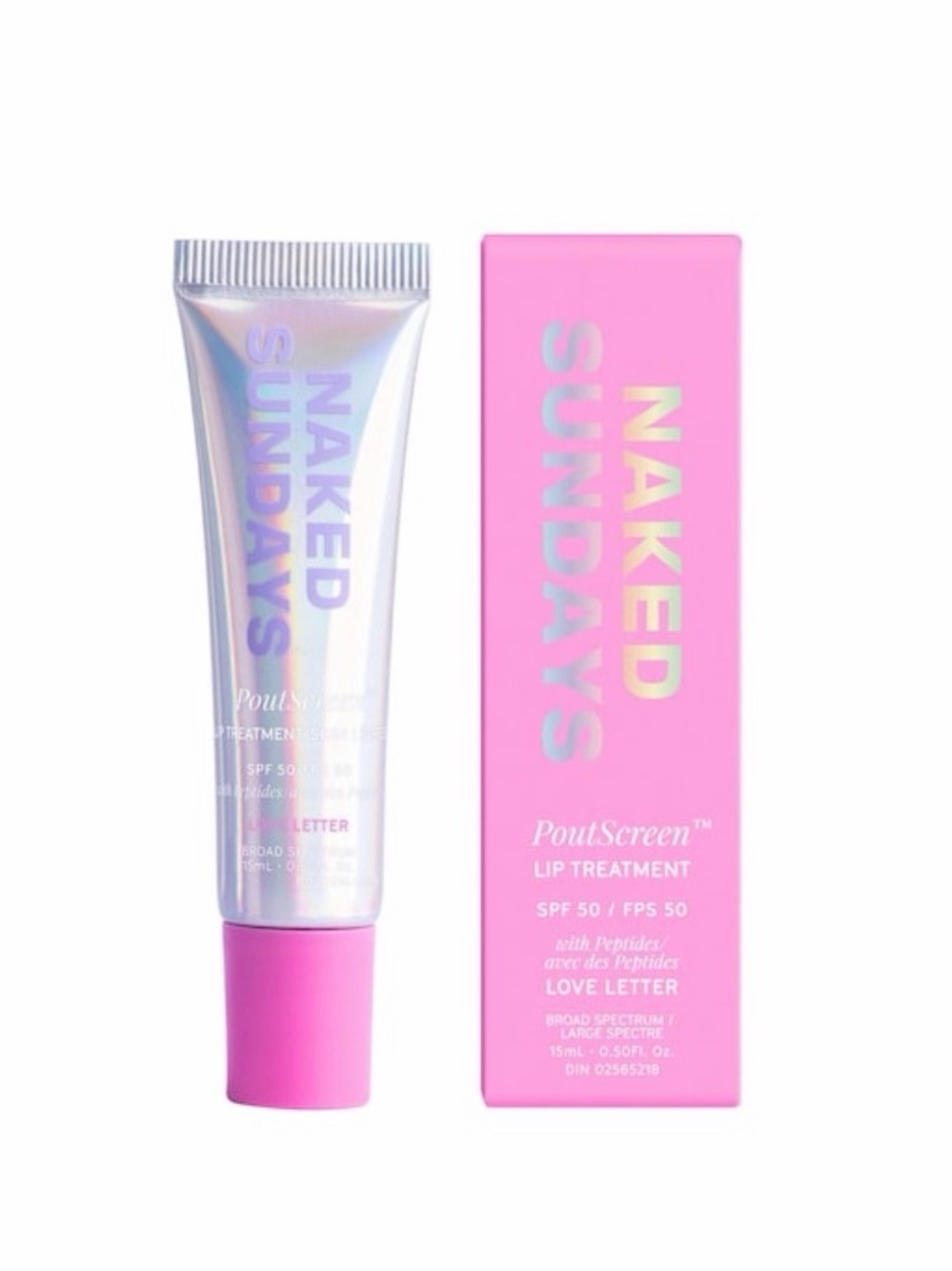 Naked Sunday’s PoutScreen Lip Treatment Pink